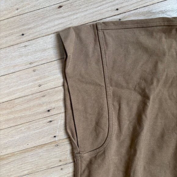Lululemon Heavyweight Cotton Mock-Neck T-Shirt in Tan - Picture 6 of 9